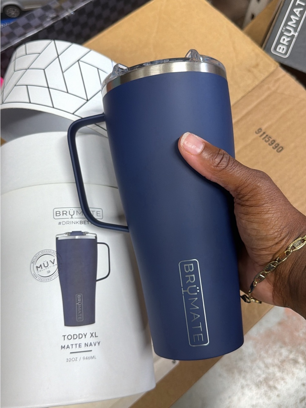 BruMate Toddy XL Matte Navy Travel Mug - 32 oz NEW IN BOX